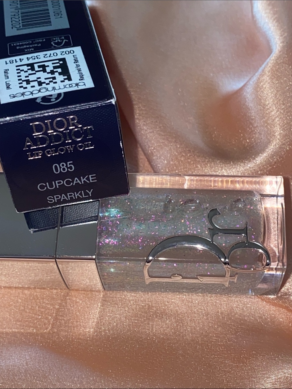 Dior Addict lip glow oil  Juicy Lip Glow Oil — Peach & Silver Mint New - Picture 6 of 12